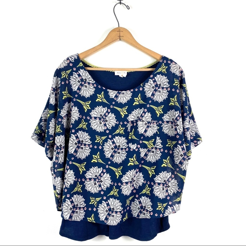 Anthropologie | Meadow Rue Zane Layered Top